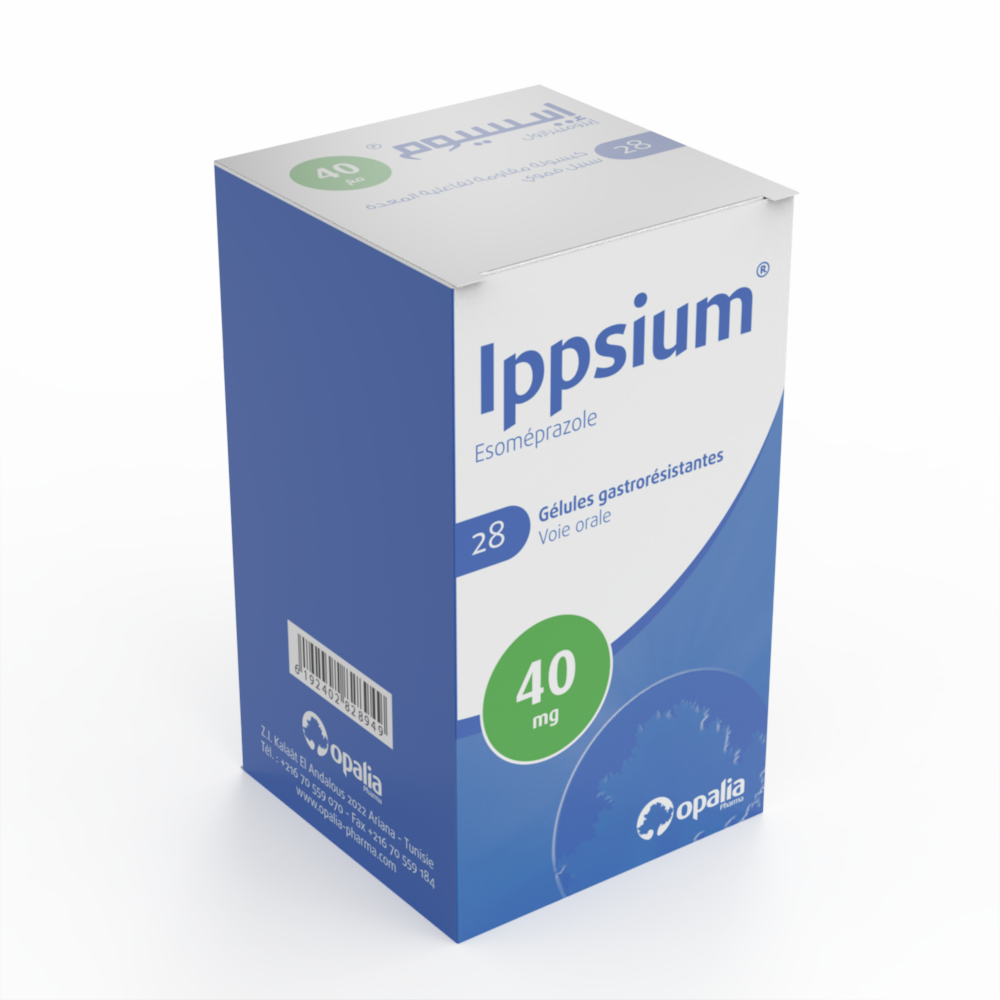 IPPSIUM 40 mg Gastro-resistant capsule Bottle of 28